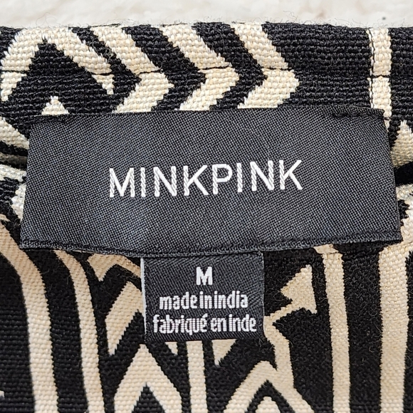 Mink Pink Women's Pardon My Freedom Black Southwest Print Skirt - M - Picture 4 of 6